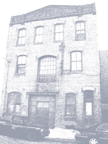 The photograph is of the facade of the Warehouse, home of Philadelphia Artist lofts