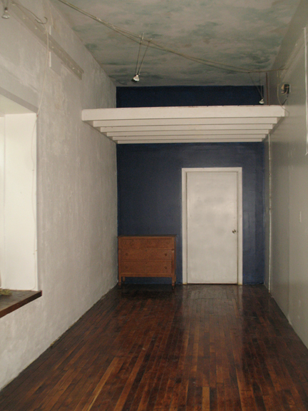 The rear room in the loft is about 300 square feet